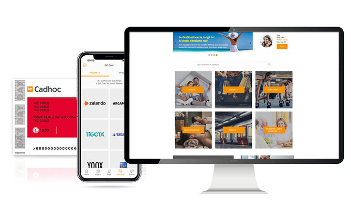 Welfare Aziendale per Enti Pubblici: piattaforma Day Welfare e Buono Shopping Cadhoc digitale e cartaceo